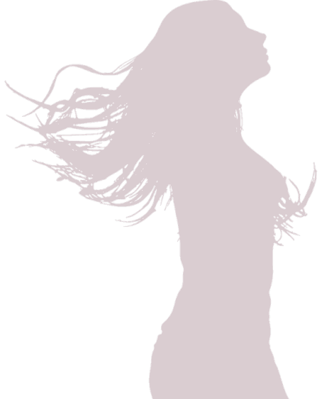 美容鍼とはの女性シルエット