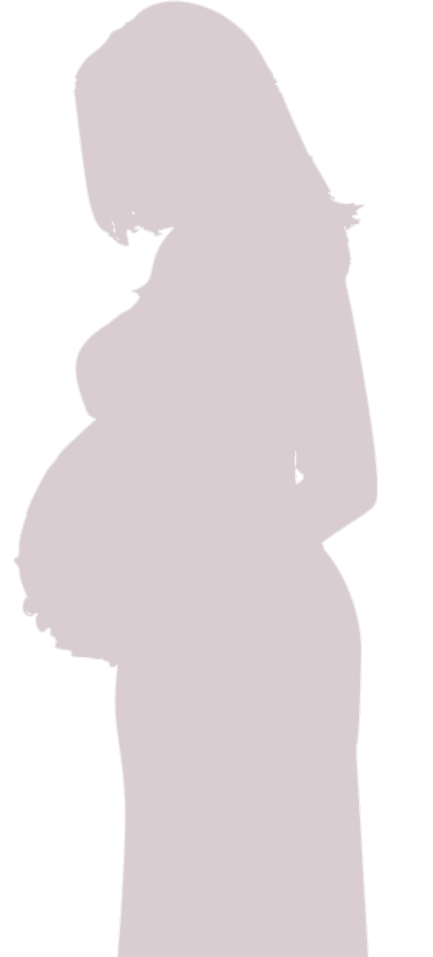 不妊鍼灸の女性シルエット